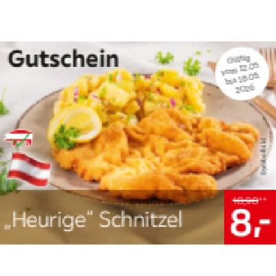 „Heurige“ Schnitzel je 8,- € XXXLutz