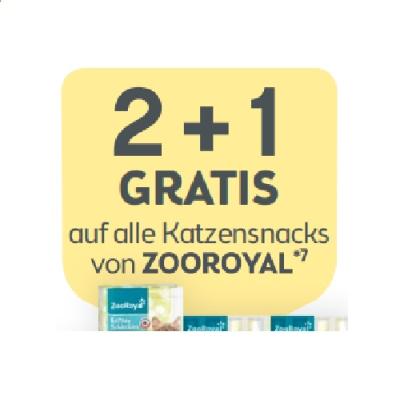 Promotion Bild von 2+1 GRATIS auf alle Katzensnacks von ZOOROYAL BIPA