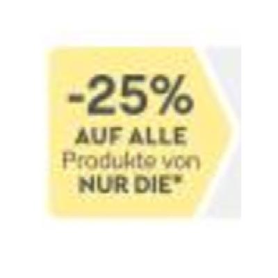 Promotion Bild von -25% AUF ALLE Produkte von NUR DIE BIPA