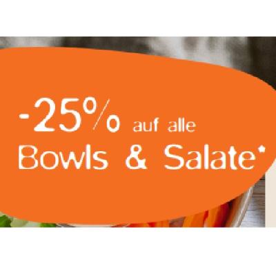 -25% auf alle Bowls & Salate MPREIS