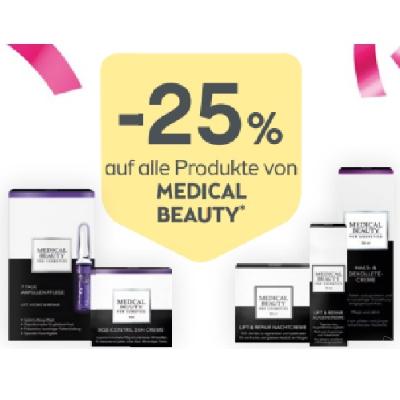 -25% auf alle Produkte von MEDICAL BEAUTY BIPA