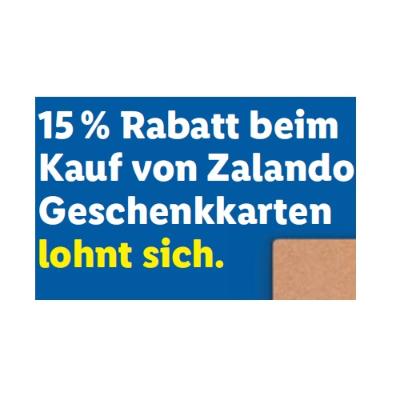 15% Rabatt beim Kauf von Zalando Geschenkkarten lohnt sich. Lidl
