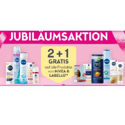 Promotion Bild von JUBILÄUMSAKTION 2+1 GRATIS auf alle Produkte von Nivea & Labello BIPA