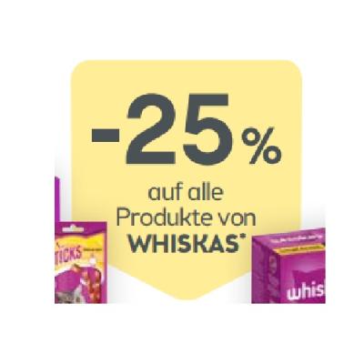 Promotion Bild von -25% auf alle Produkte von WHISKAS BIPA