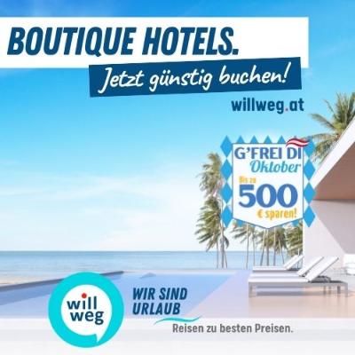 Boutique Hotels mit willweg.at