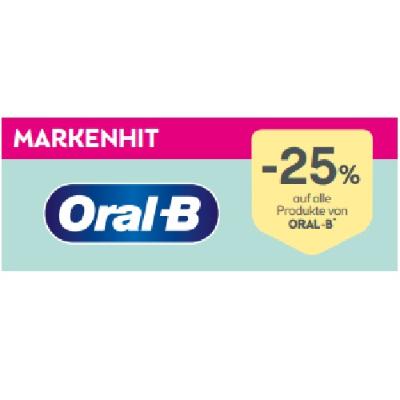 Markenhit: -25% auf alle Produkte von ORAL-B BIPA