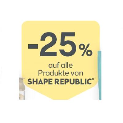 -25% AUF ALLE Produkte von SHAPE REPUBLIC BIPA