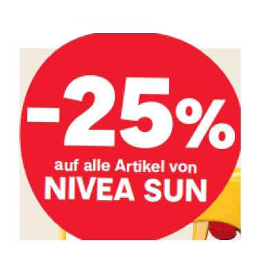 -25% auf alle Artikel von NIVEA SUN MPREIS