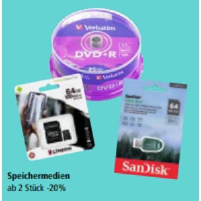 Speichermedien ab 2 Stück -20% PAGRO & LIBRO