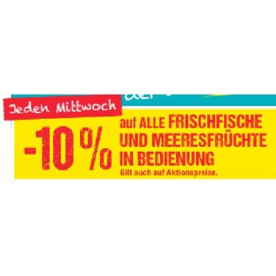 Jeden Mittwoch -10% auf ALLE FRISCHFISCHE UND MEERESFRÜCHTE IN BEDIENUNG Maximarkt