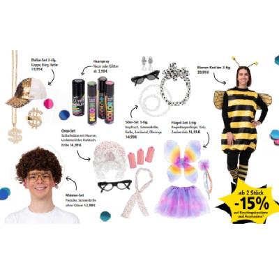 ab 2 Stück -15% auf Faschingskostüme und Accessoires PAGRO & LIBRO