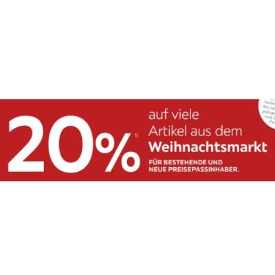 20% auf viele Artikel aus dem Weihnachtsmarkt XXXLutz