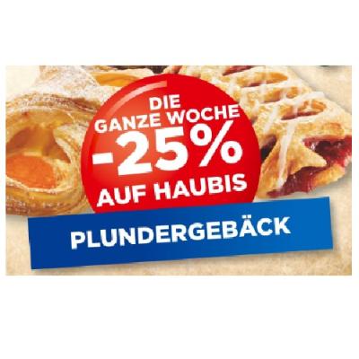 Promotion Bild von DIE GANZE WOCHE -25% AUF HAUBIS PLUNDERGEBÄCK Unimarkt