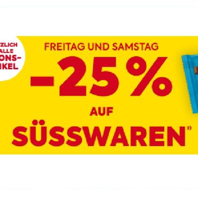 Promotion Bild von -25% AUF SÜSSWAREN BILLA