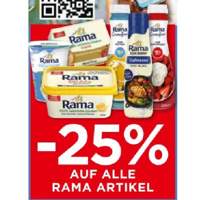 -25% AUF ALLE RAMA ARTIKEL Unimarkt