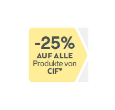 -25% AUF ALLE Produkte von CIF BIPA