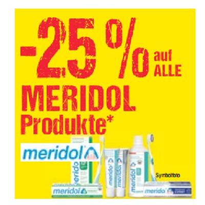 Promotion Bild von -25% auf ALLE MERIDOL Produkte Maximarkt