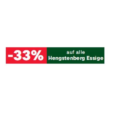 Promotion Bild von -33% auf alle Hengstenberg Essige MPREIS