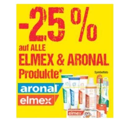 Promotion Bild von -25% auf ALLE ELMEX & ARONAL Produkte Maximarkt