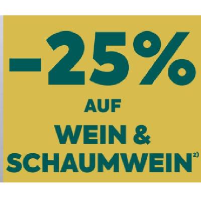 -25% AUF WEIN & SCHAUMWEIN BILLA PLUS