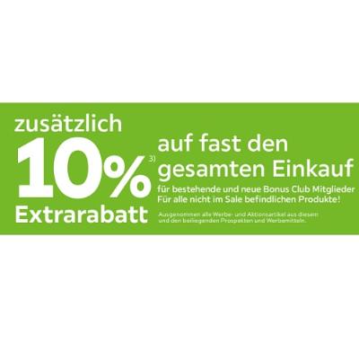 zusätzlich 10% Extrarabatt auf fast den gesamten Einkauf mömax