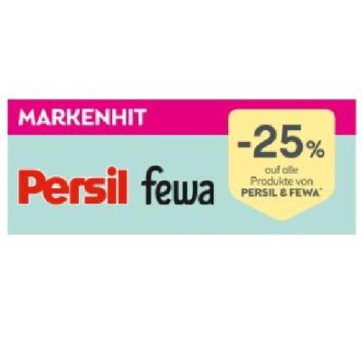 Promotion Bild von Markenhit -25% auf alle Produkte von PERSIL & FEWA BIPA