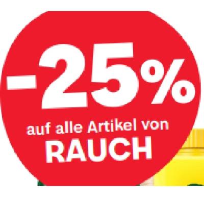 -25% auf alle Artikel von RAUCH MPREIS