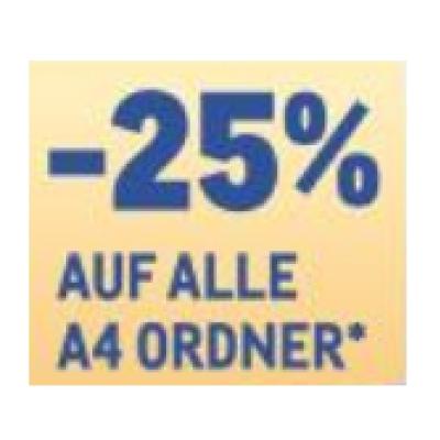 -25% AUF ALLE A4 ORDNER METRO
