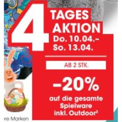Promotion Bild von AB 2 STK. -20% auf die gesamte Spielware inkl. Outdoor LIBRO