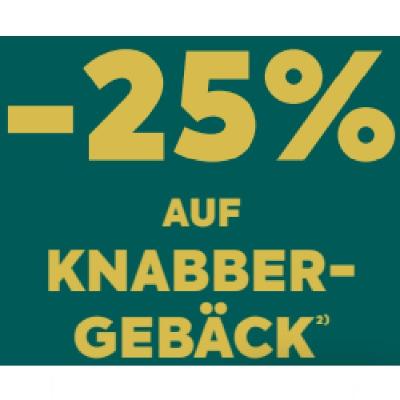 -25% AUF KNABBERGEBÄCK BILLA PLUS
